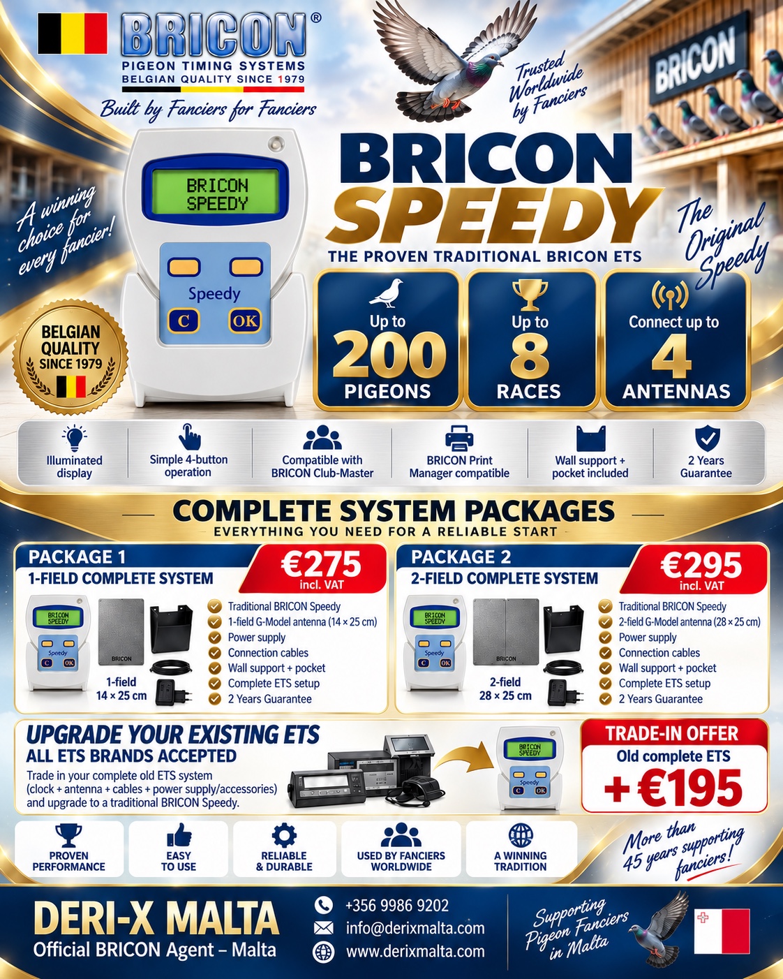 BRICON traditional Speedy complete system packages and trade-in prices